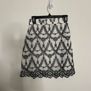 MINKPINK Harvey Mini Skirt NEW Size S White & Black REVOLVE MSRP $109